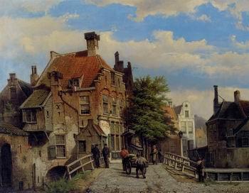 unknow artist European city landscape, street landsacpe, construction, frontstore, building and architecture. 329